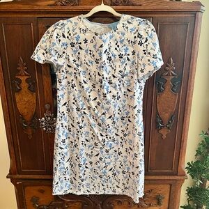 Draper James Floral Denim Dress